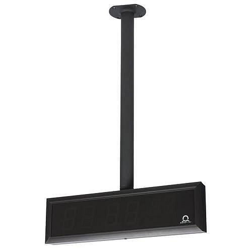 Digitální interiérové hodiny, jednostranné, stropní závěs 50 cm