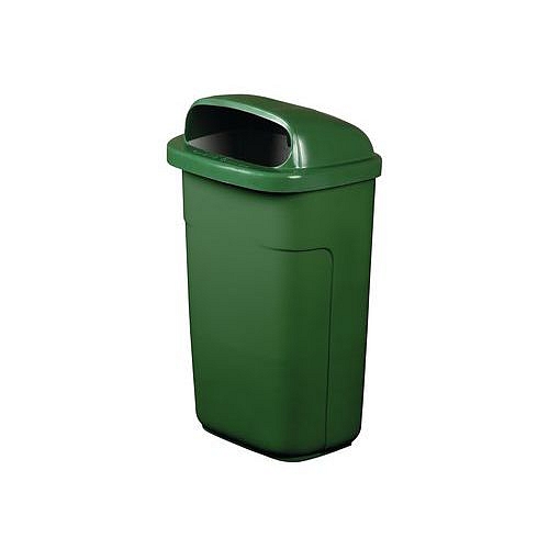 Plastový venkovní odpadkový koš Klasik, objem 50 l