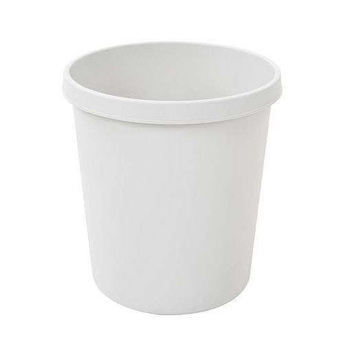Plastový odpadkový koš Plastic, objem 18 l, šedý