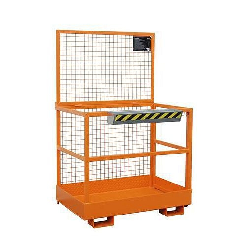 Pracovní klec pro vysokozdvižný vozík, rozměry 80 x 120 cm, stacionární