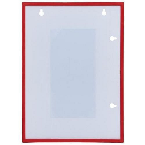 Informační rámeček A4, magnetický, červený