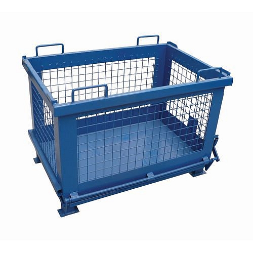 Síťovaný kontejner s výklopným dnem, objem 1 500 l