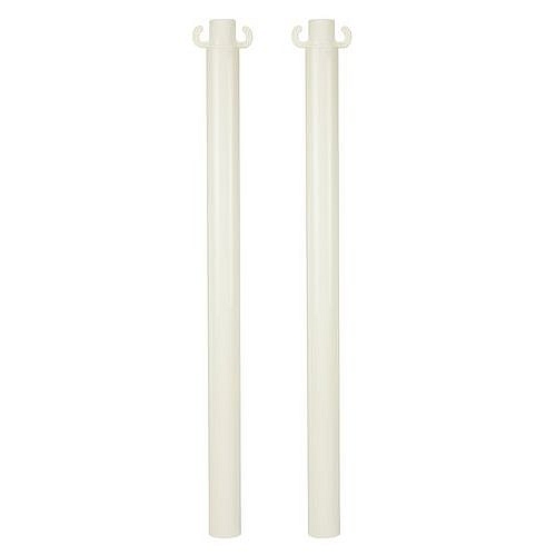 Pevné kovové zahrazovací sloupky Kit, výška 95 cm, 2 ks, bílé