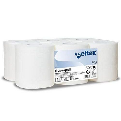 Papírové ručníky Celtex Maxi Smart 2vrstvé, 450 útržků, bílé, 6 ks