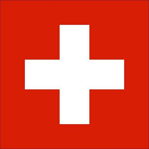 Státní vlajka, s karabinou, 150 x 100 cm, Švýcarsko