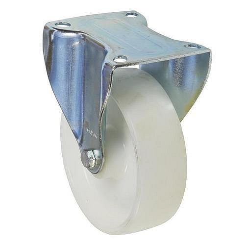 Nylonové transportní kolo s přírubou, průměr 125 mm, valivé ložisko