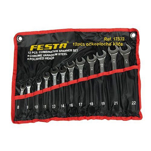 Sada očkoplochých klíčů, 12 ks