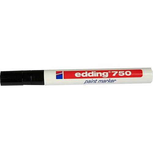 Průmyslový lakový popisovač Edding 750, balení 10 ks, černý