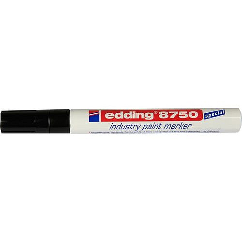 Průmyslový lakový popisovač Edding 8750, balení 10 ks, černý