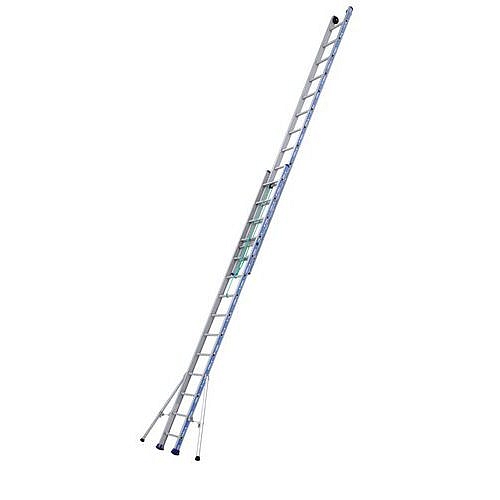 Výsuvný hliníkový žebřík s lanem Platinum 300 Tubesca-Comabi, 2 x 14 příček