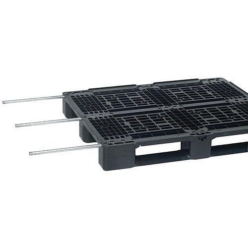 Plastová paleta Smart Euro, na ližinách, 15 x 120 x 100 cm, s výztuží