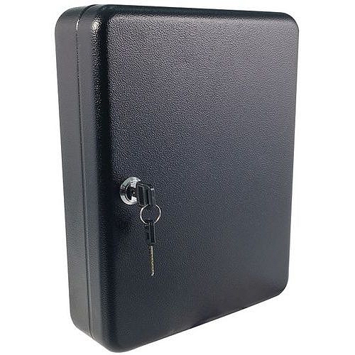 Skříňka na klíče Manutan Expert, 50 háčků, černá