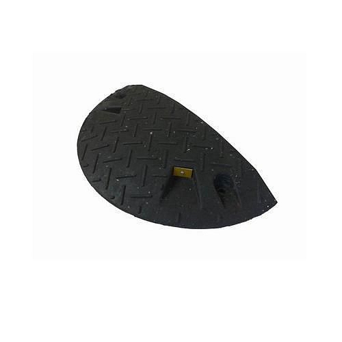 Zpomalovací práh, koncový díl, 6 x 21,5 x 43 cm, černý