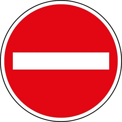 Dopravní značka Zákaz vjezdu všech vozidel (B2)