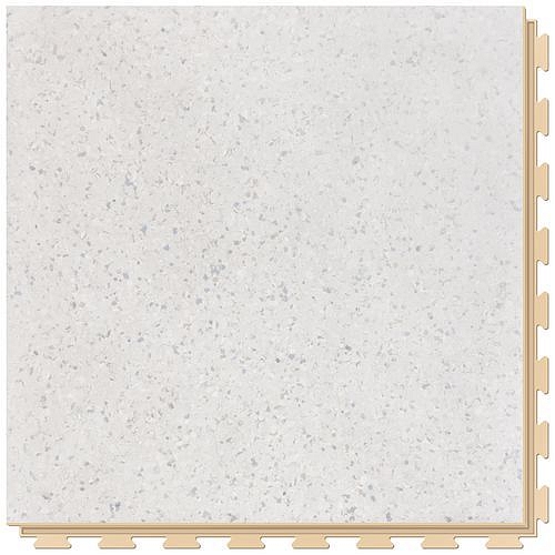 Podlaha Fortelock Business, dezén Light Pure Gray, dlaždice, spára béžová