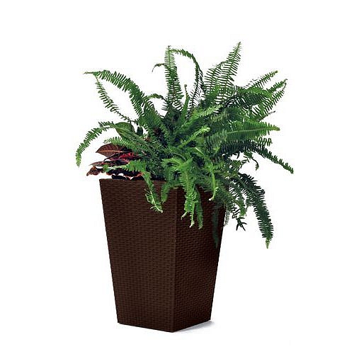 Květináč Rattan S, 23,6 l, hnědý