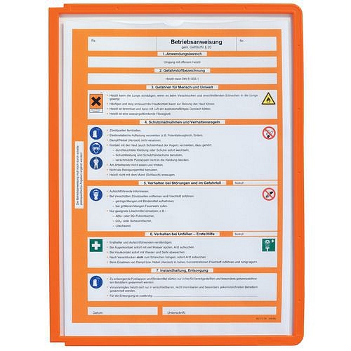 Ochranná kapsa dokumentů Sherpa & Vario, A4, oranžová - Durable