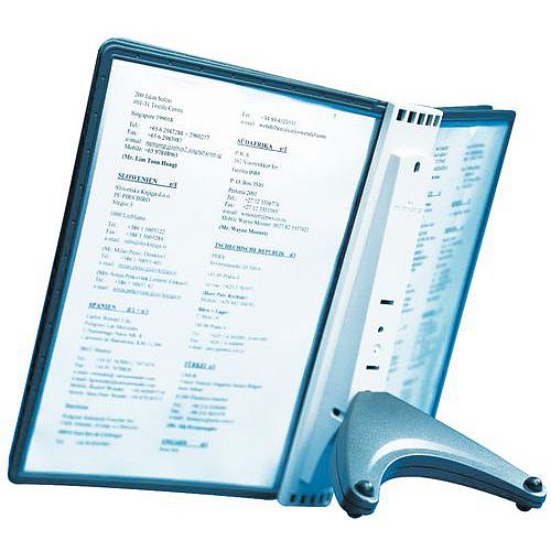 Stolní držák na dokumenty Sherpa Soho s opěrkou, 5 kapes A4 - Durable