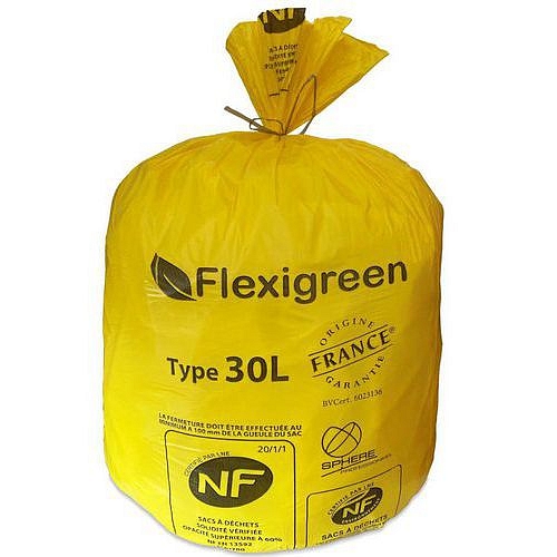Pytle na odpad JetSac, 30 l, tloušťka 13 mic, 1 000 ks, žluté