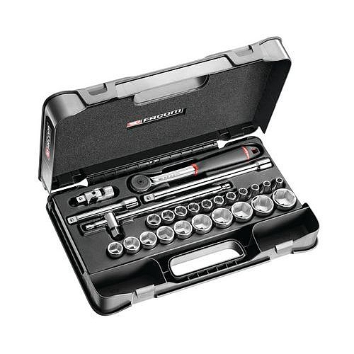 Sada nástrčných klíčů 1/2 Facom, 29 ks