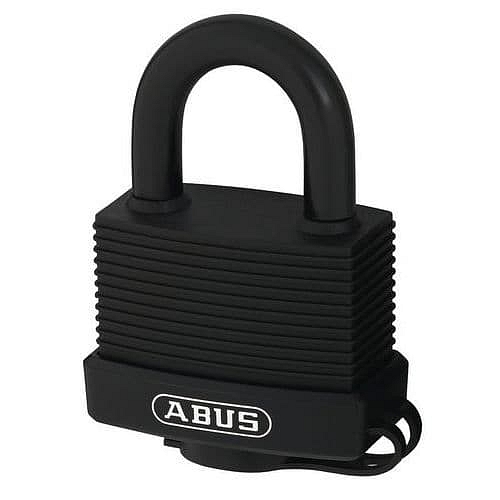 Visací zámek Abus série 70 Marine, mosaz s PVC, 45 mm, venkovní použití