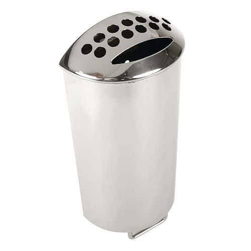 Popelník BINsystem z nerezové oceli k nasazení na stojan