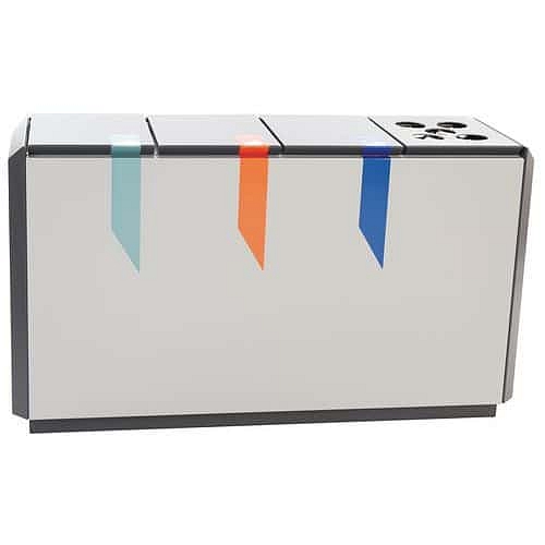 Odpadkový koš RecycloStar 4 s přihrádkou na kelímky