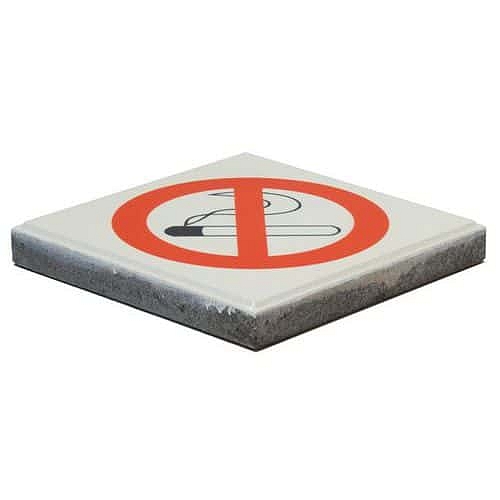 Dlaždice se zákazem kouření pro popelník DropPit