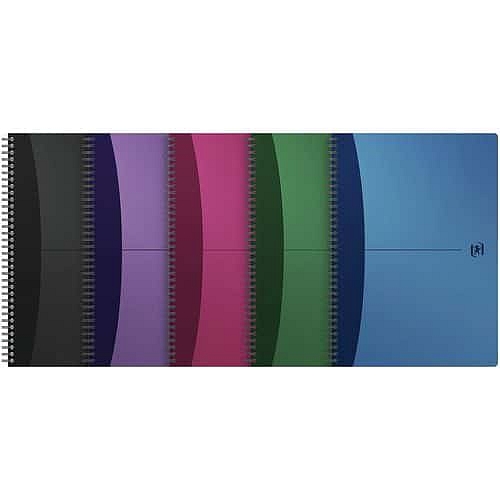 Blok s kovovou boční spirálou Urban mix, čtvereček, 100 stran, A4