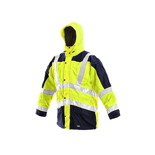 Pánská reflexní bunda LONDON, 5v1, žluto-modrá, vel. 3XL