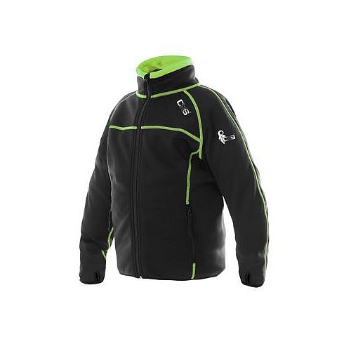 Dětská mikina TORONTO, černo-zelená, vel. 12