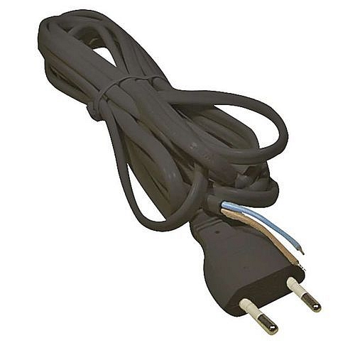 Flexo šňůra PVC 2x0,75 mm, 2m černá