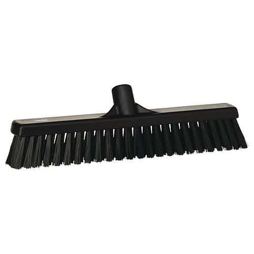 Smeták s tvrdým/měkkým vláknem Vikan, bez tyče, 410 mm, černá