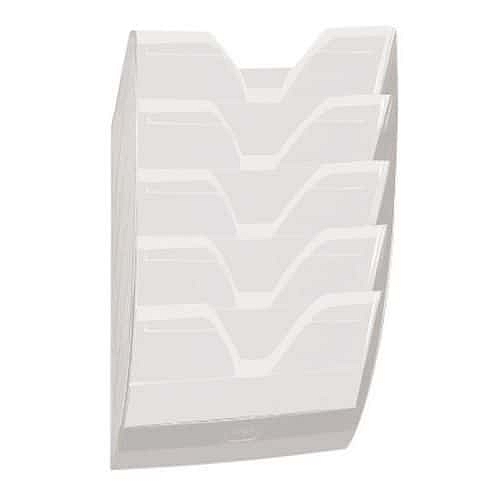 Závěsný držák na prospekty Cep, magnetický, bílý/transparentní