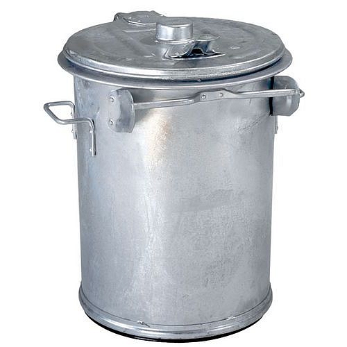 ODPADKOVÝ KOŠ Z GALVANIZOVANÉ OCELI 90 L 70 x O 50