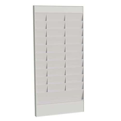 Nástěnný držák na prospekty Paperflow Work, 20 přihrádek, základní držák