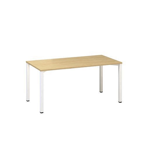 Kancelářský stůl Alfa 200, 160 x 80 x 74,2 cm, rovné provedení, dezén divoká hruška, RAL9010