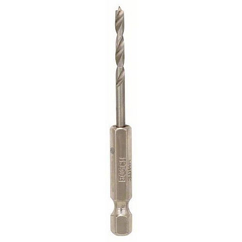 Bosch - Spirálový vrták do dřeva s šestihrannou stopkou 1/4'' 3 x 33 x 74 mm, 5 BAL
