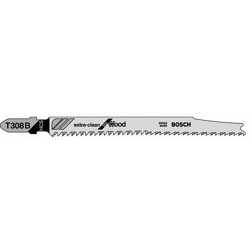 Bosch - Pilový plátek do kmitací pily T 308 B Extraclean for Hard Wood, 5ks x 10 BAL