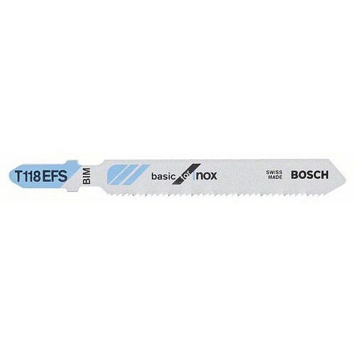 Bosch - Pilový plátek do kmitací pily T 118 EFS Basic for Inox, 5ks x 10 BAL