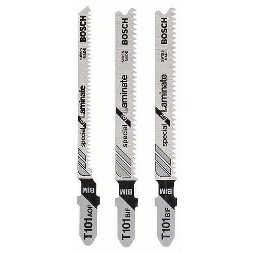 Bosch - Sada pilových plátků do kmitacích pil, 3dílná T 101 BIF (2x); T 101 AOF, 5 BAL