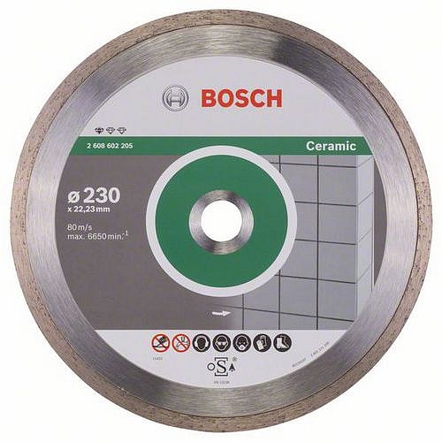 Bosch - Diamantový řezný kotouč Standard for Ceramic 230 x 22,23 x 1,6 x 7 mm