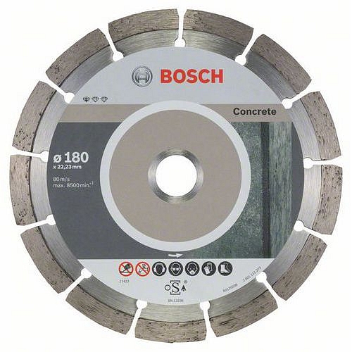 Bosch - Diamantový řezný kotouč Standard for Concrete 180 x 22,23 x 2 x 10 mm, 10ks