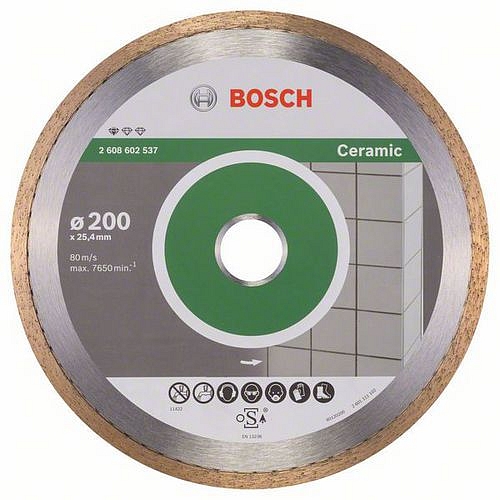 Bosch - Diamantový řezný kotouč Standard for Ceramic 200 x 25,40 x 1,6 x 7 mm