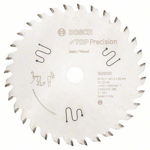 Bosch - Pilový kotouč do okružních pil Top Precision Best for Wood 165 x 20 x 1,8 mm, 32