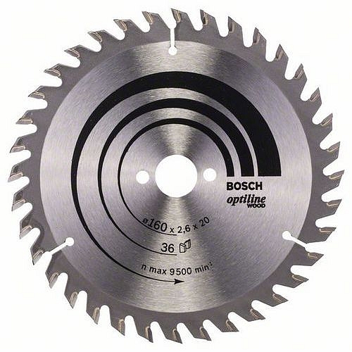 Bosch - Pilový kotouč Optiline Wood 160 x 20/16 x 2,6 mm, 36