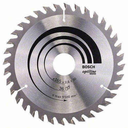 Bosch - Pilový kotouč Optiline Wood 165 x 30 x 2,6 mm, 36