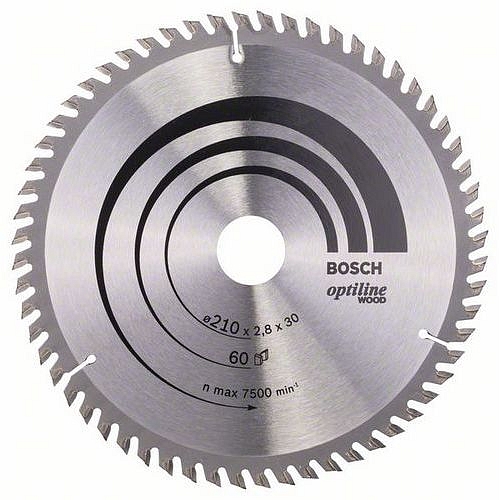 Bosch - Pilový kotouč Optiline Wood 210 x 30 x 2,8 mm, 60
