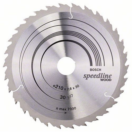 Bosch - Pilový kotouč Speedline Wood 210 x 30 x 2,6 mm, 30