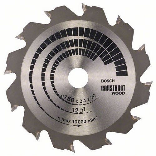 Bosch - Pilový kotouč Construct Wood 150 x 20/16 x 2,4 mm; 12